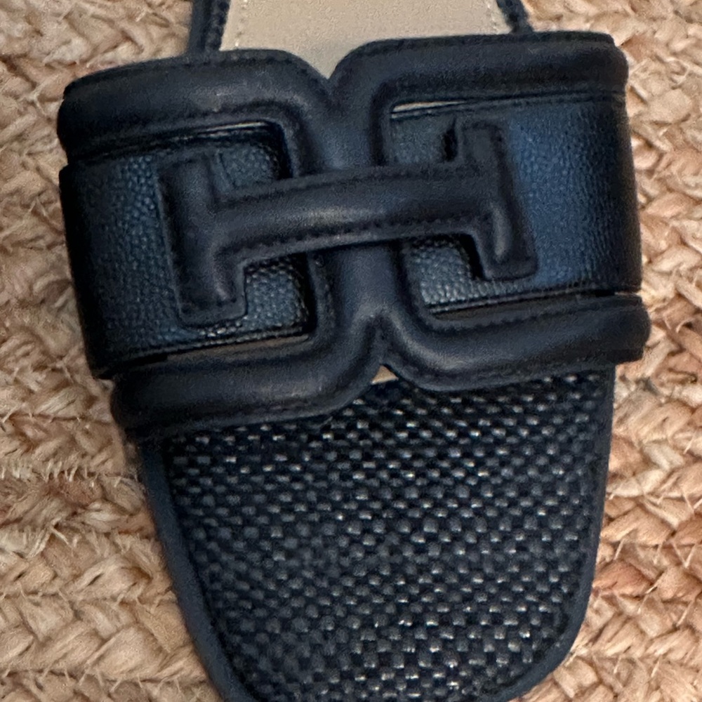 SAM EDELMAN Irina Slide Sandal - Black Leather Size 7 - Picture 3 of 8